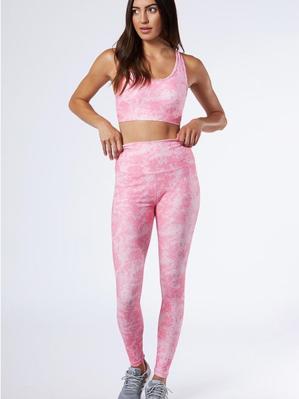 Scorpio Sol Pink Marbled High-Waist Leggings